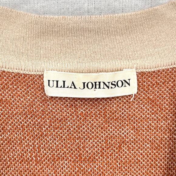 ULLA JOHNSON Rhea Cardigan Sweater Womens XS Puff Sleeve Wool Jacquard Button - Picture 11 of 16